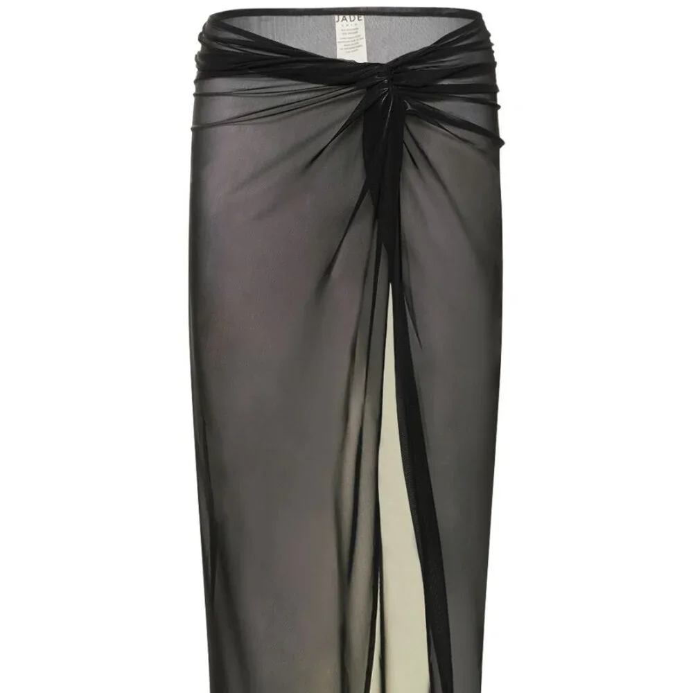 NWOT Jade Swim Mira sarong stretch nylon long skirt - Picture 2 of 4